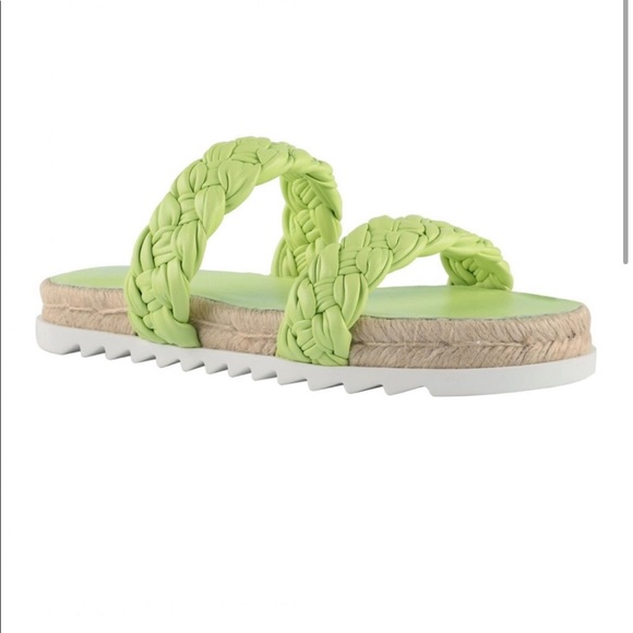 NWOT Marc Fisher Jaimee Espadrille Slide Sandal - Picture 3 of 9